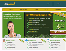 Tablet Screenshot of jkahosting.com